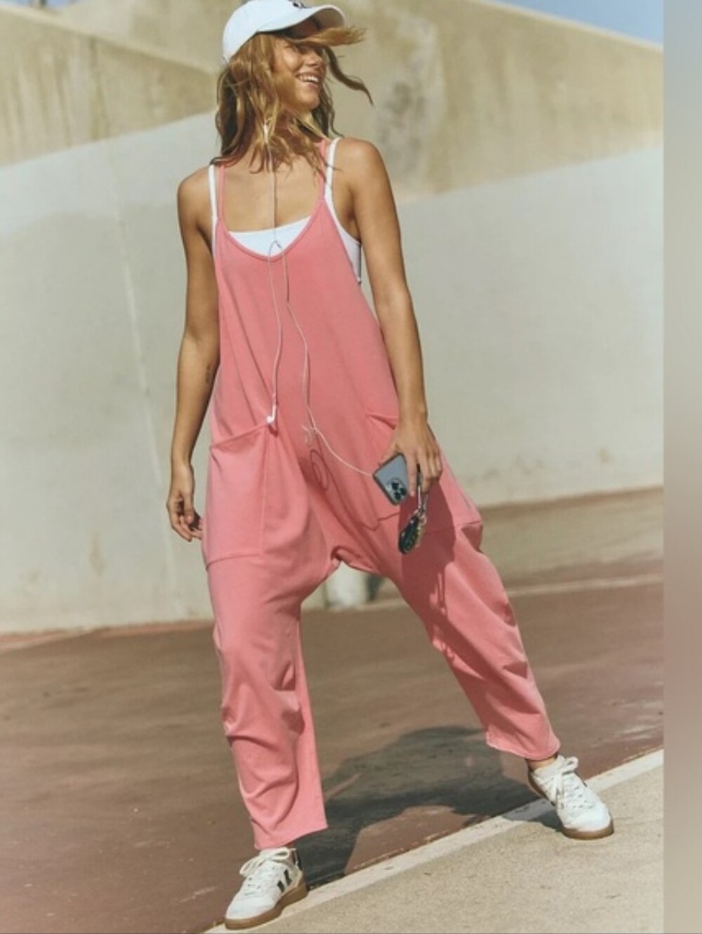 Free People Movement Hot Shot Onesie Hibiscus Pink Size Medium